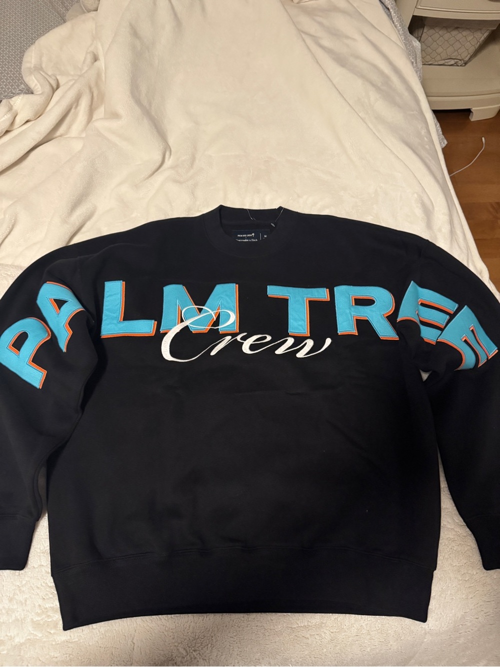 Abercrombie & Fitch x Palm Tree Crew Black Crewneck Sweatshirt